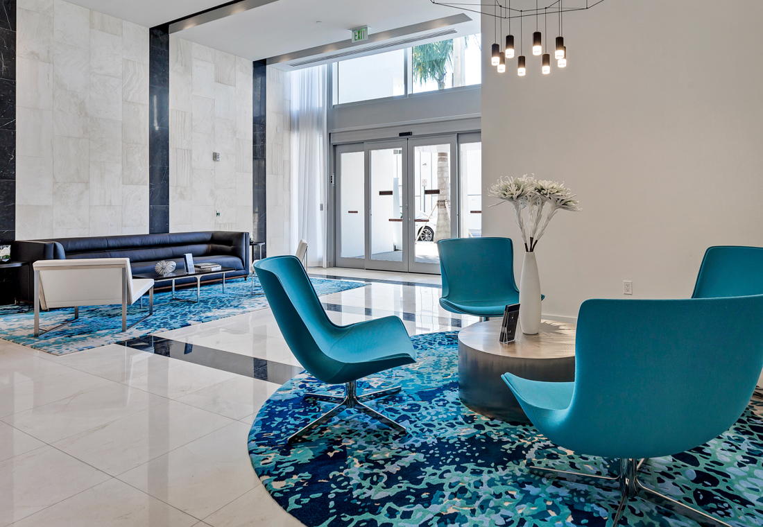 Thoughtful Living Seating area in a luxurious lobby