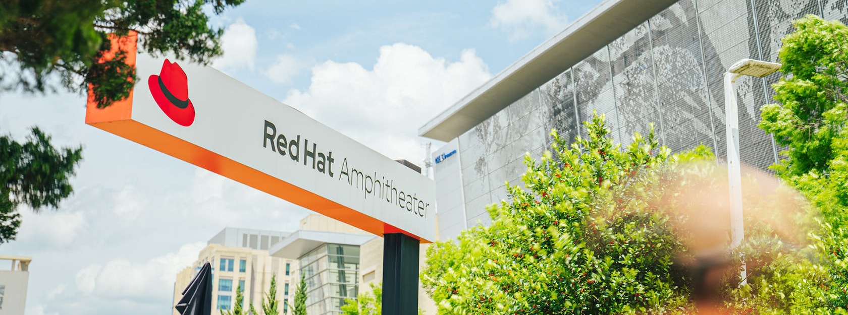 Red Hat Ampitheater sign