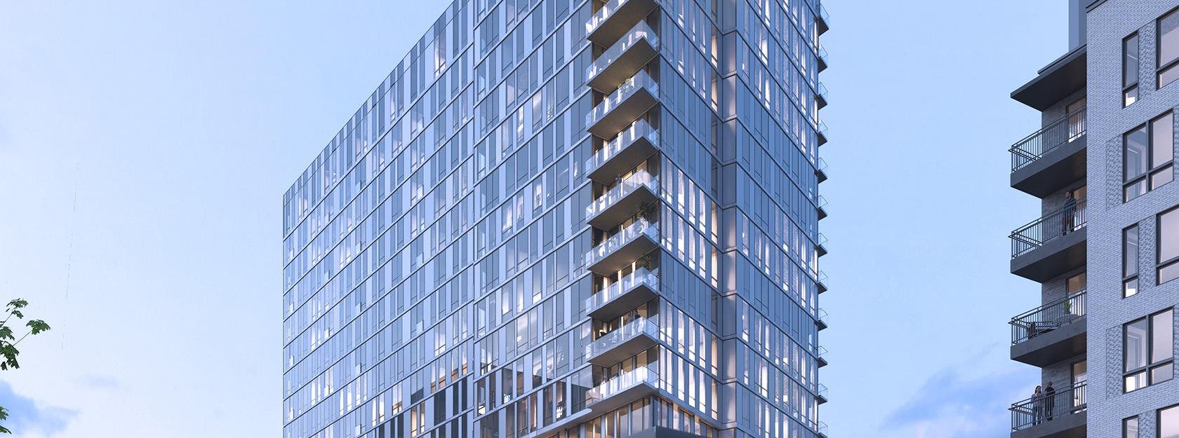 exterior apartment building rendering